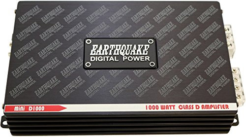 Earthquake Sound MiNi D1000 (Gen 2) Mono Class D Car Amplifier, 1200 Watts Peak Power