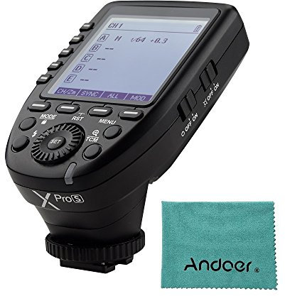 Godox XproS TTL Transmisor de disparador inalámbrico compatible con TTL Autoflash 1 / 8000s HSS LCD grande 5 Botones de grupo 11 Funciones personalizables para Sony a7 II a77 a99 ILCE-6000L