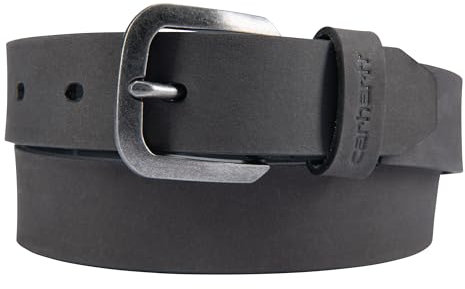 Carhartt Lässiger robuster Damengürtel, erhältlich in verschiedenen Stilen, Farben und Größen, Sattelledergürtel (schwarz), XL