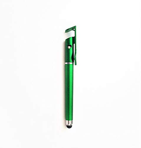 Shot Case 3 in 1 Stylus Pen Holder for Samsung Galaxy A3 Smartphone with Ballpoint Pen and Tablet Green