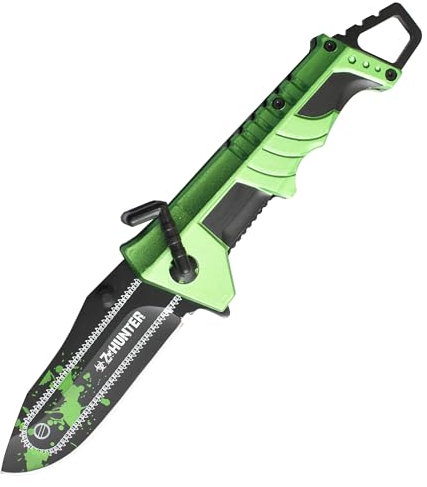 RKS DIFFUSION Couteau Pliant ZB-025GN Couteau de Poche Camping