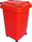 JfM The-Wheelie-Bin-Company Mini Wheelie Bin 50L Red with Castors