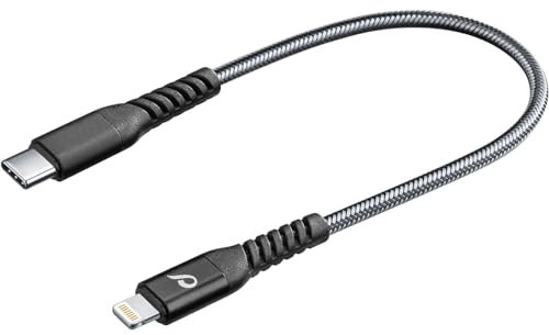 Cellularline USB-Kabel USB 2.0 USB-C® Stecker, Apple Lightning Stecker 0.15 m Schwarz TETRACABC2LMFI15CK