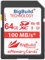 BigBuild Technology 64GB Ultra Fast U3 100MB/s Memory Card For Sony Cybershot DSC HX80 Camera, Class 10 SDXC