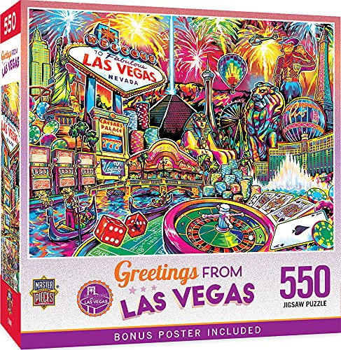 Greetings from Las Vegas 550 Teile Puzzle + Bonus-Poster (MPC)