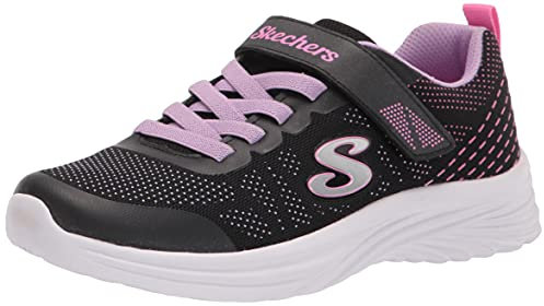 Skechers Mädchen Dreamy Dancer Radiant Rogue Sneaker, Black Lavender Mesh Multi Trim, 36 EU