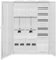 Abn WITTKOWARE Komplett-Zählerschrank für Zwei 3-Punkt-Stromzähler, 2Z/1V/1APZ/HLAK, grau, 800x1100x210mm