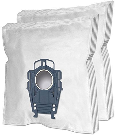 10 Premium Sacs d'aspirateur pour Bosch Serie BSG8 Ergomaxx | pour Siemens Serie VS08 Dynapower Staubsauger - Type P | avec Fermeture Anti-poussière | avec Filtre | Compatible avec Swirl S71