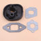 Fjiujin Verteiler Vergaser Dichtung Kit Fit für Partner Kettensäge 350 351 370 371 420 McCulloch Maccat 335 435 440 Kettensäge Ersatzteile