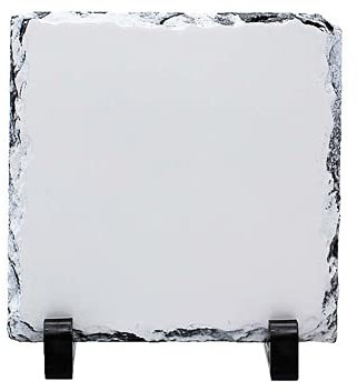 MR.R Sublimationsrohlinge foto Schiefertafel Schieferplattequadratische Größe 5,9 x 5,9 Zoll 15x15cm Für Sublimationsdruck Bedrucken Heißpresse Tassenpresse Foto Schiefer