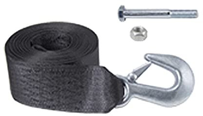 Aqua-Marine Winch Strap With Hook Heavy Duty Winches Boat Trailer Dinghy (20ft / 6m)