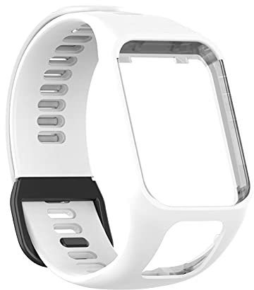 Gintdinpu Bracelet de Remplacement pour Montre, Compatible avec Le Bracelet Intelligent , Compatible avec Le Bracelet de Remplacement étanche en Silicone Tom Tom Runner23/Spark