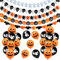 Bluelves Halloween Ballons Set, Halloween Girlande, Halloween Decoration, Halloween Banner, 26 Pcs Halloween Dekoration Kinder, Kürbis Wimpelkette Geist Bat Spinne Girlande Halloween Luftballon