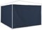 Relaxdays Pavillon Seitenteile Set de 2 Paneles Laterales Carpa, Cortinas Cenador, 3x2 m, Impermeables, sin Ventanas, Plástico, Azul Oscuro