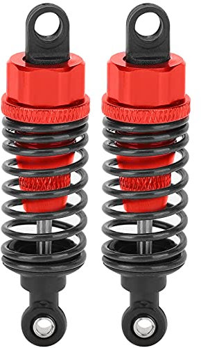 RC Stoßdämpfer, 70mm Federeinstellbarer Dämpfer RC Metall Stoßdämpfer Geeignet für Traxxas Slash 2WD RC Cars(rot) Automodell Spielzeug