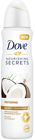 Dove Nourishing Secrets Restoring Anti-Transpirant Deodorant Spray bietet bis zu 48 Stunden Schutz vor Schweiß und Feuchtigkeit der Haut - 6 x 150 ml - Vorteilspack