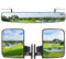 10L0L Golfwagen Klappbare Seitenspiegel und Golf Cart Breite Panorama Rückspiegel Universell für Yamaha/Club Car DS Precedent/EZGO TXT RXV Golf Cart, Kombi-Packung