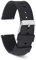 cobee Bracelets de montre en silicone Sangles de rechange en caoutchouc souple imperméables à dégagement rapide Bracelets de montre intelligents Bracelets de montre de sport Bracelets (18mm-Noir)
