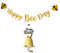 GotGala Gold Glitzer Bumble Happy Bee Party Kit für Bumble Bee themed Happy Birthday Party und Baby Shower Dekorationen