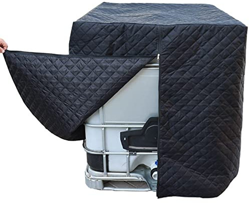 IBC, copertura per serbatoio IBC, isolamento termico, protezione antipioggia, protezione IBC, copertura protettiva per serbatoio IBC da 1000 l, contenitore per acqua piovana (nero)