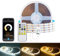 YSRSAI WIFI CCT COB LED Strip, 5-Meter dimmbar 2700K - 6500K 24V einstellbare weiße LED Lichtstreifen Lichtset, 640 LED/m CRI90+Daul weiße LED mit APP-Steuerung, kompatibel mit Alexa Google Home