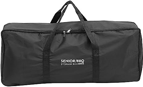 Yardwe BBQ Tool Storage Bag Waterproof BBQ Tool Carry Bag Oxford Cloth Grill Storage Portable Barbecue Holder Grill Utensil Carrier for Camping Picnic Trip (Random Style)