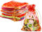 JOFONY Organzasäckchen,100 Stück Organzabeutel,Farbmischung Schmuckbeutel mit Kordelzug,Organza Geschenkbeutel für Festival Party Hochzeit Geschenk(10x15cm)