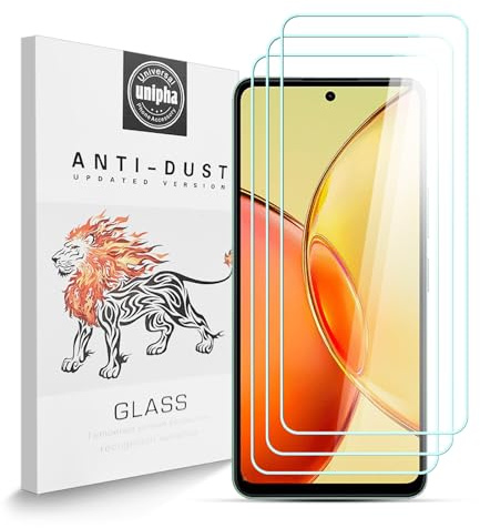 Zidwzidwei Protector de Pantalla para Vivo Y36 5G [3-Pack], 9H Dureza Vidrio Templado, 2.5D Alta Definicion Alta Sensibilidad, Antiarañazos Protector de Pantalla