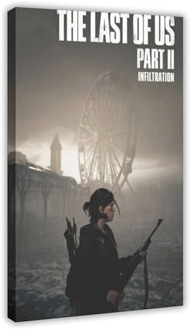 The Last of Us Teil II Poster (17) Leinwand Poster Wandkunst Dekor Druck Bild Gemälde für Wohnzimmer Schlafzimmer Dekoration Rahmenstil 60 x 90 cm