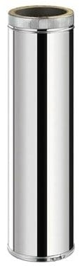 TDPS1000 Conduit double paroi isolé pour poêle à bois longueur 100 cm Ø125 - à l'unité