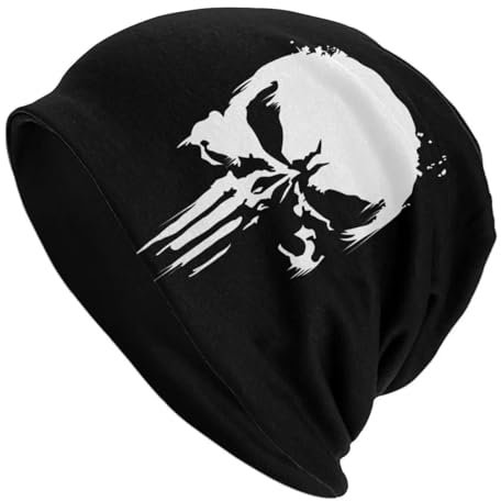 SOYNIA Mütze Beanie Hut Skullies Beanies Mode Hüte Heavy Metal Skelett Dünne Bonnet Spezial Kappen Männer Damen Ohren Schützer OneSize Asthe Picture