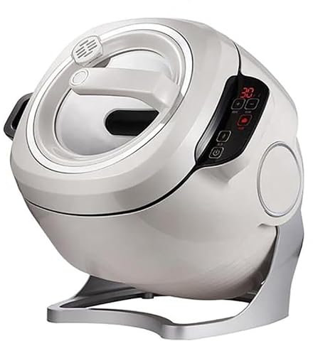 Máquina de cocción automática de 2000 W y 6 L | Inicio con un solo clic | Rotación de 360° | Saltear, guisar, cocinar | Máquina inteligente de arroz frito wok | Máquina de sopa