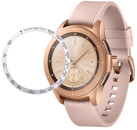 SECFOU Schutzgehäuse Für Watch Metallrahmen Silber Stilvoller Uhrenschutz Leicht Und Einfach Zu Montieren Schützt Vor Kratzern Und Schmutz Uhrenzubehör Für Smartwatch