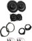 Kit de 4 boîtiers Sony XS-GTF1639 + XS-GTF1039 pour Opel Astra H de 2004 à 2010, Corsa D de 2006 à 2015, Zafira de 2004 à 2015 avec 2 supports avant, 2 supports arrière et 4 connecteurs