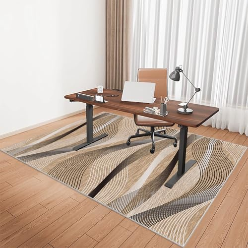 Schreibtischstuhl Unterlage für Laminat Bürostuhl Unterlage 120 x 160 cm Bodenschutzmatte Bürostuhl Gaming Teppich Stuhlunterlage Bodenschutzmatte für Hartböden Kratzfest Bodenmatte Stuhlunterlage