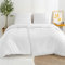 Dreamzie 2 Bettwäsche Set 135x200 Mako Satin - Weiß - 2 Bettbezüge 135x200 cm mit 2 Kissenbezüge 80x80 cm - Oeko-Tex Zertifiziert - Bettwäsche 135x200 Baumwolle 4teilig