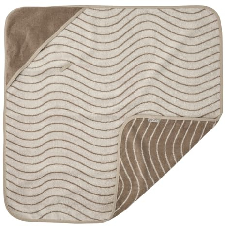 Leander Hoodie Kapuzentuch Badetuch aus Baumwollfrottee - Farbe Cappuccino Woodland NEU