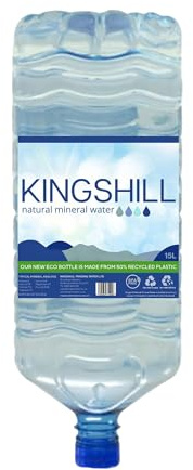Kingshill Natural Mineral Water – Water Cooler Dispenser Refill – 15 Litre Bottle (4 x 15L Bottle)