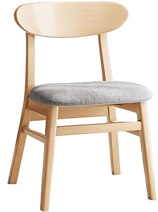 Mid Century Esszimmerstühle aus massivem Eichenholz, modern, stilvoll, Möbel für Küche und Esszimmer, Rückenlehnen für Komfort, ideal für Heimdekoration und Unterhaltung, 2 Stück