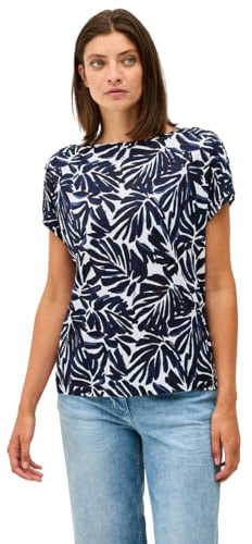 Cecil Damen Print-Shirt mit Knopfdetail
