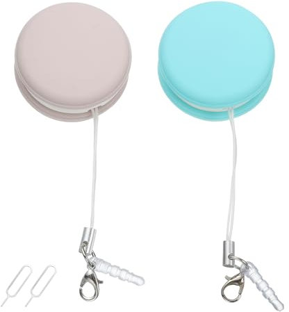 sourcing map Lot de 2 lingettes nettoyantes pour écran de téléphone, anti-empreintes digitales, pour téléphones portables, ordinateurs, tablettes tactiles, écrans de voiture - Vert et rose