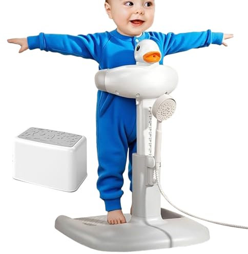 Dopsyesn Support Debout Pour Douche Bébé - Support Pour Baignoire | Support Stable à Hauteur Réglable pour Bébé Assis dans la Baignoire Anti-Dérapant