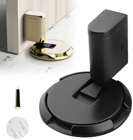 Door Stop Door Stoppers, 2025 New Magnetic Door Catch Door Wedge Door Stopper Indoors, Adjustable No Drilling Mechanical Floor Doorstop Magnetic Door Catch with Adhesive (05#)