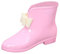 Stivali di gomma da donna, a mezza altezza, impermeabili, con tacco, scarpe da pioggia, stivali da giardino, stivali da lavoro, stivali corti da giardino, Colore: rosa., 39 EU