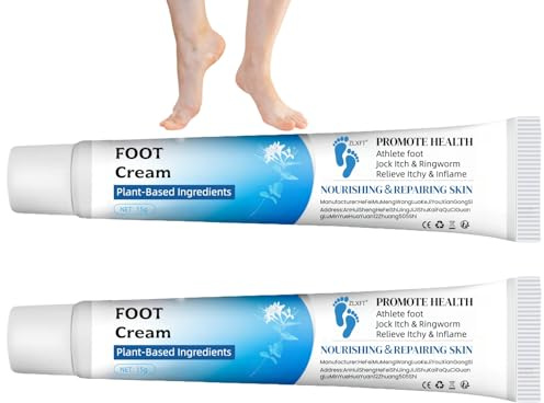 Crema per Il Piede D'Atleta,2pcs Crema per La Cura dei Piedi,Cremas Antimicotica per Piedis e Pelle,Deodorante per I Piedis,Rapido Sollievo da Prurito e Desquamazione,15g