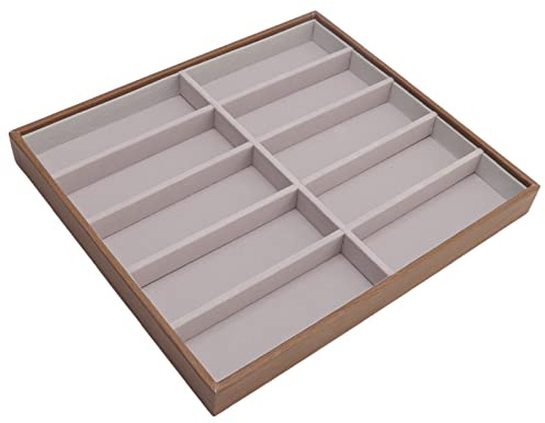 Generisch Sonnenbrillen-aufbewahrungsschale, Offenes Design Mit Großer Kapazität, Pu-massivholzmaterial, Brillenständer Für Zu Hause, Leichte Und Tragbare Aufbewahrungsbox (10 Grids)
