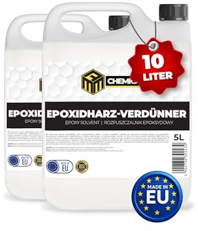 MRM Chemicals Epoxidharz-Verdünner | Epoxy Verdünner für Epoxy Resin & Epoxidfarbe | EP Verdünnung zur Viskositätsanpassung & Werkzeugreinigung 2 × 5 L (10 L)