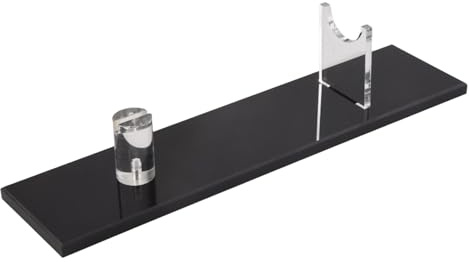 Qeunrtiy 2Pcs Knife Display Stand Knife Fixed Display Stand Desktop Knife Display Stand Acrylic Knife Case Single Knife Holder for Home Decor (Black Base)