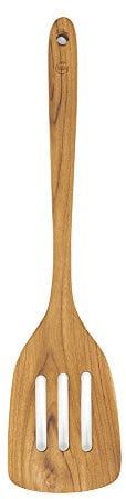 FAAY Teak Wooden Slotted Spatula Turner | Durable, Healthy, High Moist Resistance Teak Wood Spatula for Non Stick Cookware