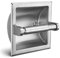 Junsun Nickel brossé à encastrer Papier Toilette Support Papier de Soie Rouleau de Support pour Tous Les Construction en Acier Inoxydable Support de Montage arrière Inclus 6.1 W x 6.1 D x 3.58 H